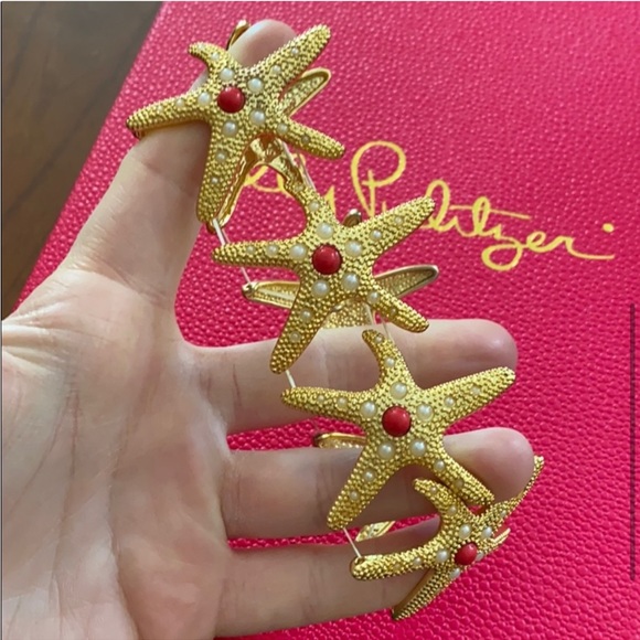 NWT Lilly Pulitzer Starfish Cuff Bracelet ⭐️ - Picture 1 of 9